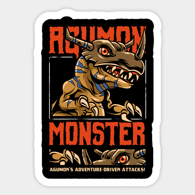 Agumon Whimsy Sticker by Harrisaputra